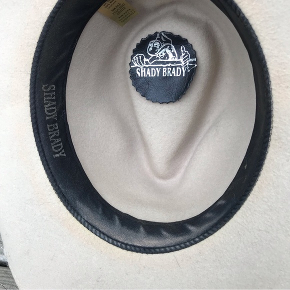 Shady Brady Small Wool Hat Western Ranch Rancher Rope Jute Leather Suede Cowboy - Picture 8 of 12